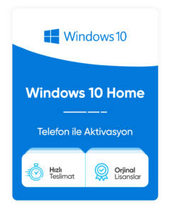 Windows 10 Home Retail – Telefon Aktivasyon