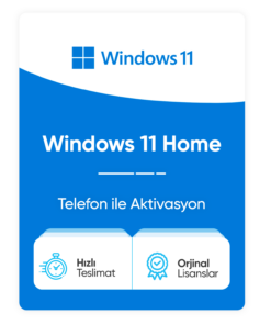 Windows 11 Home – Telefon Aktivasyon